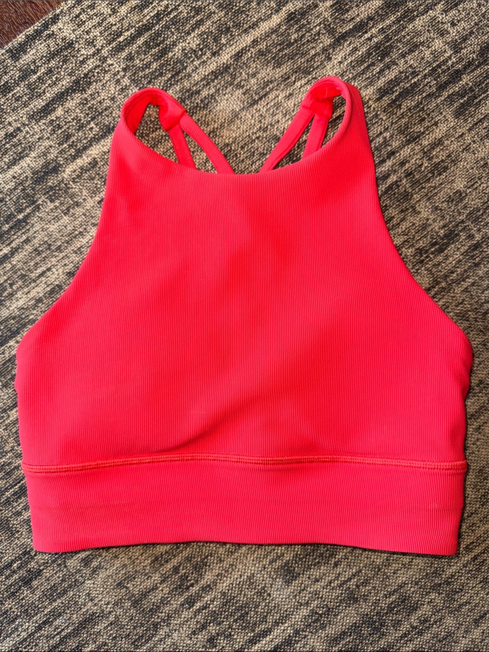 lululemon athletica Red High-Neck Sports Bra, Size 6
